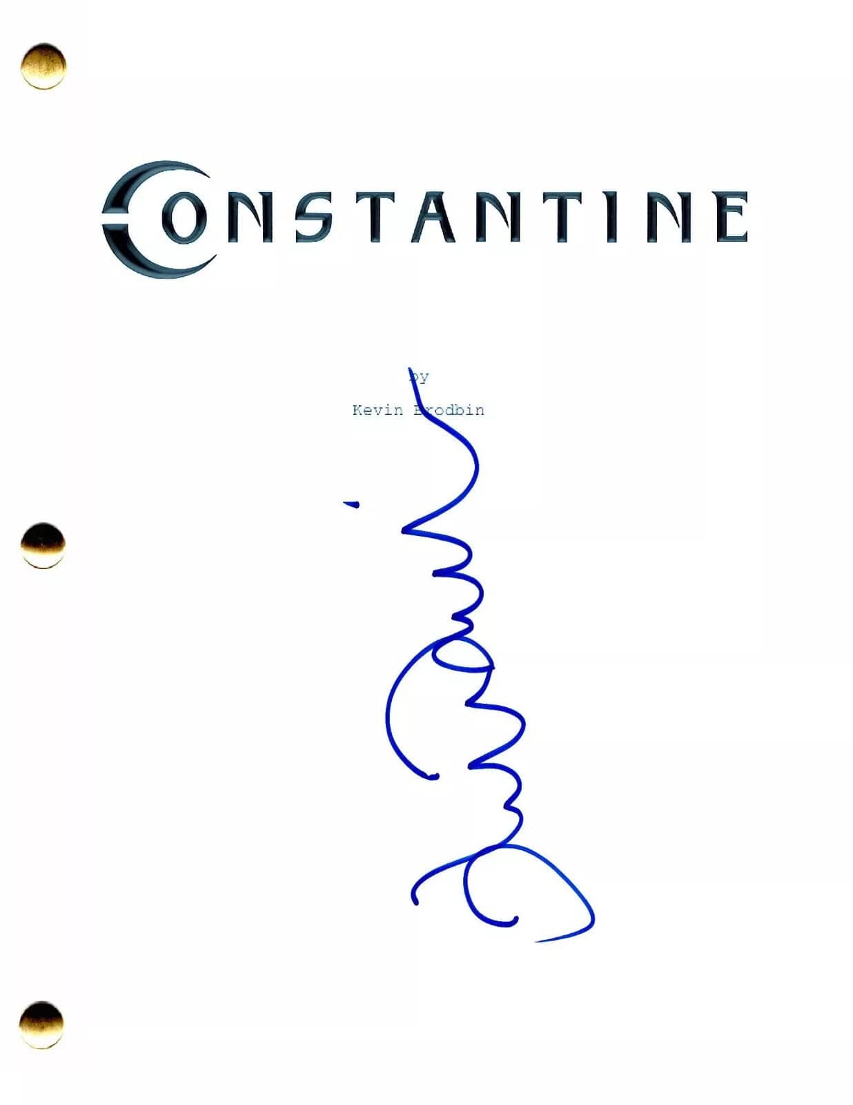 Tilda Swinton Signed Script from Constantine Certified Authentic