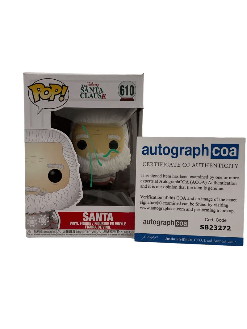 Tim Allen Authentic Autographed Santa 610 The Santa Clause Funko Pop Figure