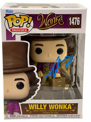 Timoth©e Chalamet Authentic Autographed Willy Wonka 1476 Funko Pop Figure