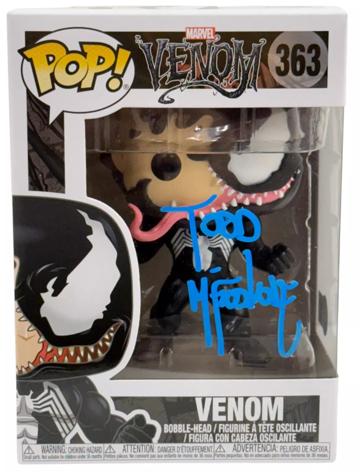 Todd McFarlane Authentic Autographed Venom 363 Funko Pop Figure
