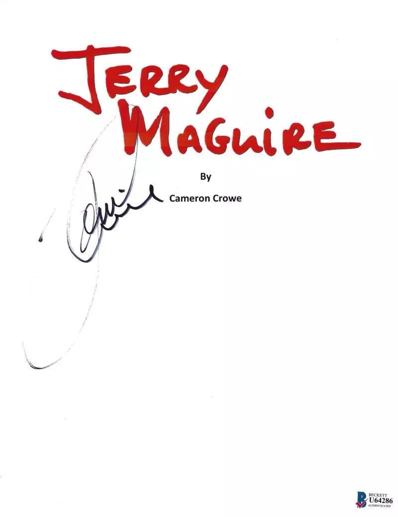 Tom Cruise Authentic Autographed 'Jerry Maguire' Script - Prime Time Signatures - TV & Film