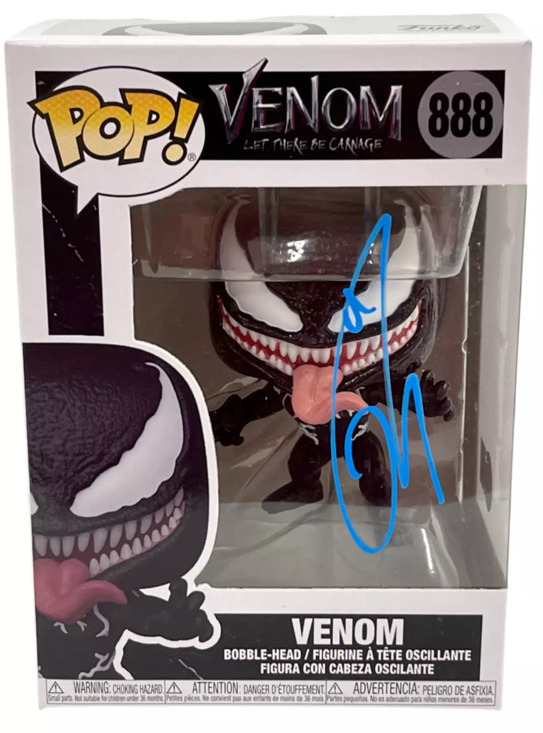 Tom Hardy Authentic Autographed Venom 888 Funko Pop Figure