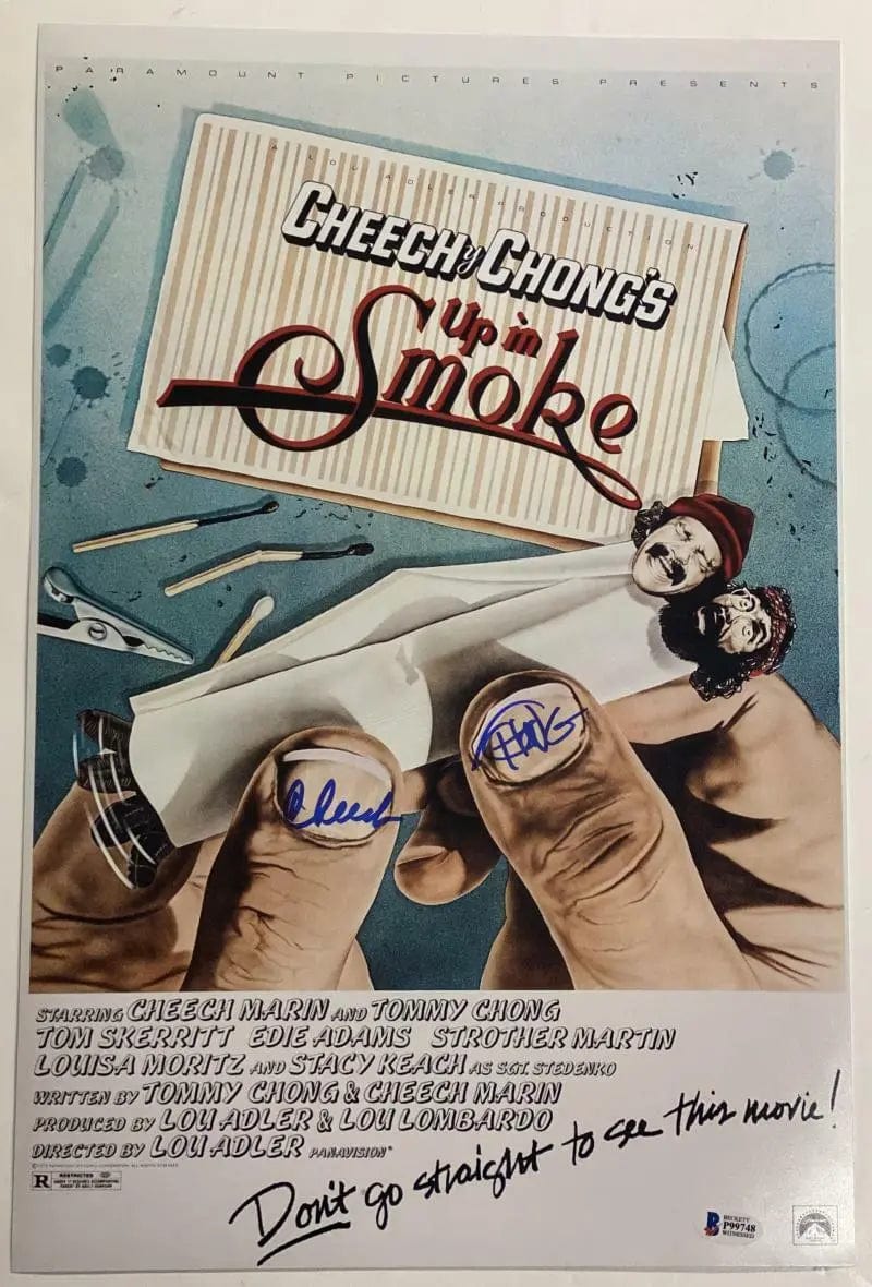 Cheech Marin Signed 12x18 Photo from Up in Smoke Beckett COA - Item #1