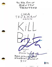 Uma Thurman & Quentin Tarantino Authentic Autographed Kill Bill Script