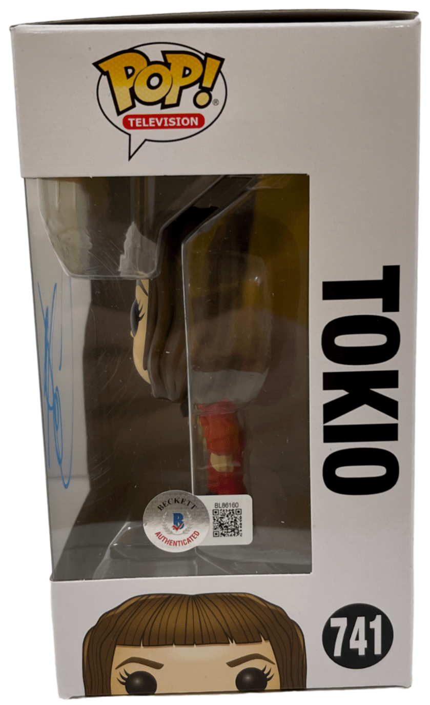 Ursula Corbero Signed Funko from La Casa de Papel Beckett COA - Detail View