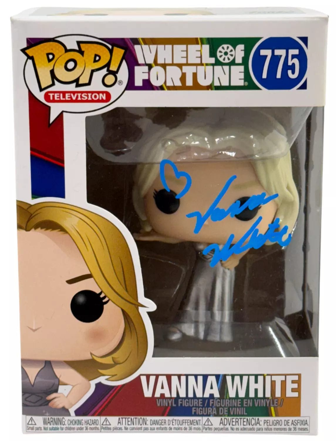 Vanna White Authentic Autographed Vanna White Wheel of Fortune 775 Funko Pop Figure