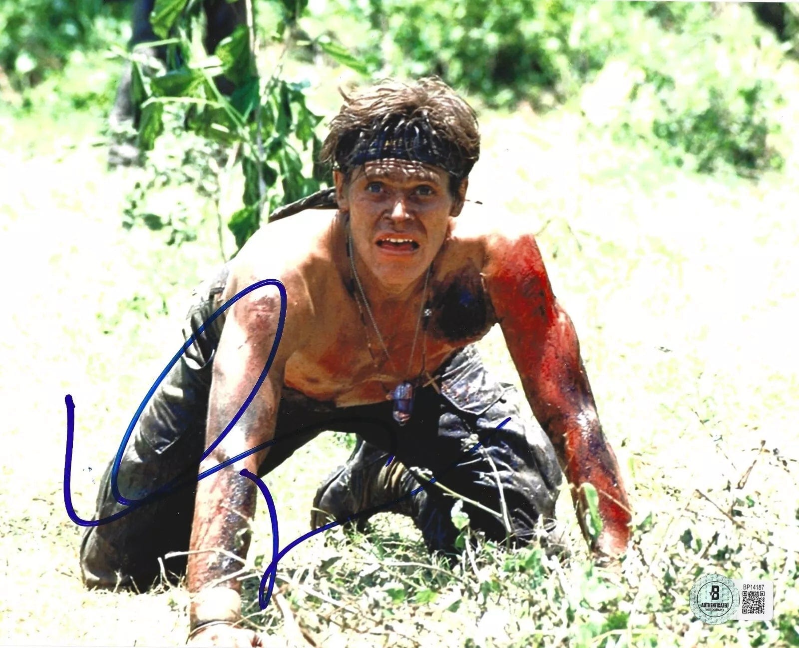 Willem Dafoe Signed 8x10 Photo from Platoon Beckett COA