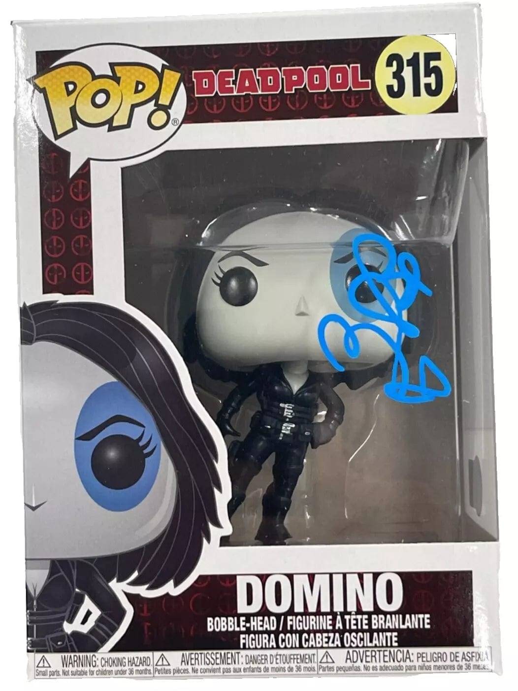 Zazie Beetz Authentic Autographed Domino 315 Deadpool Funko Pop Figure