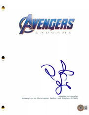 Zoe Saldana Signed Script from The Avengers: Endgame Beckett COA