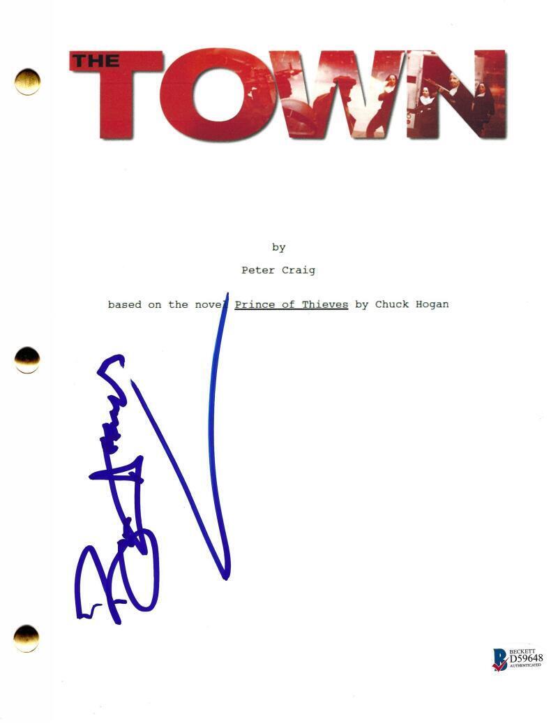 Ben Affleck Authentic Autographed The Town Script