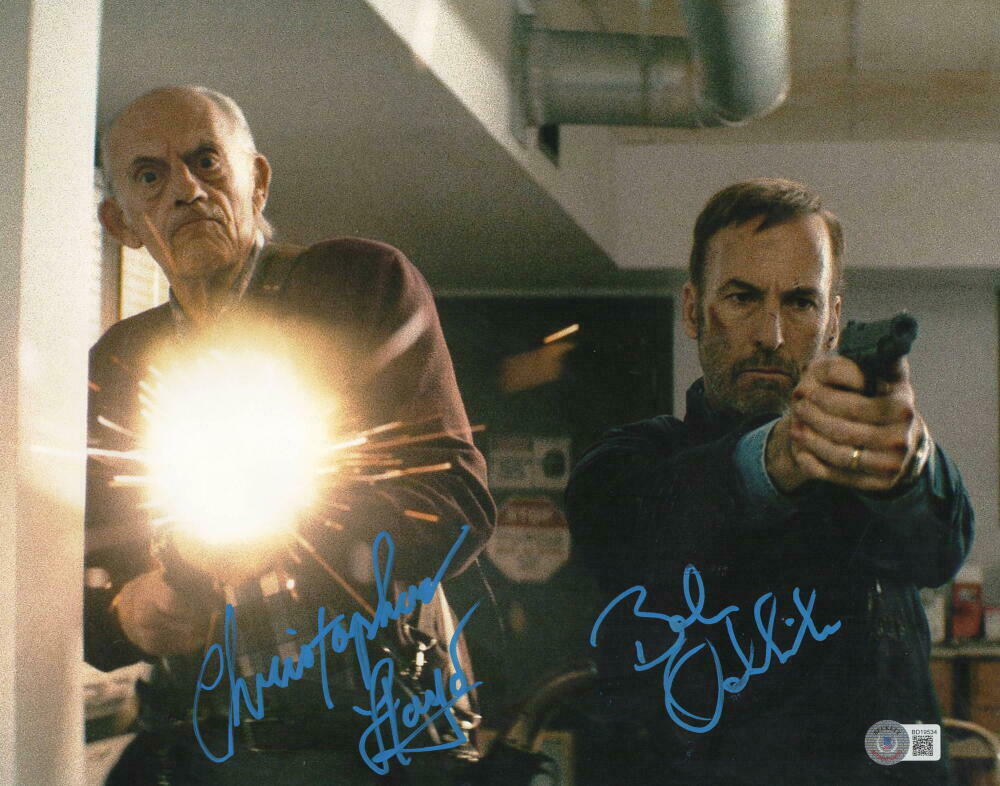 Bob Odenkirk & Christopher Lloyd Authentic Autographed 11x14 Photo