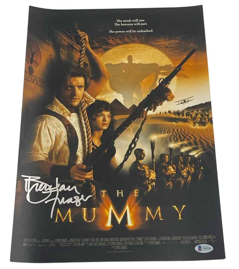 Brendan Fraser Authentic Autographed 12x18 Photo Poster