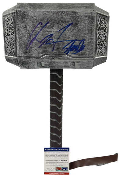 Chris Hemsworth & Stan Lee Authentic Autographed Thor Mjolnir Hammer