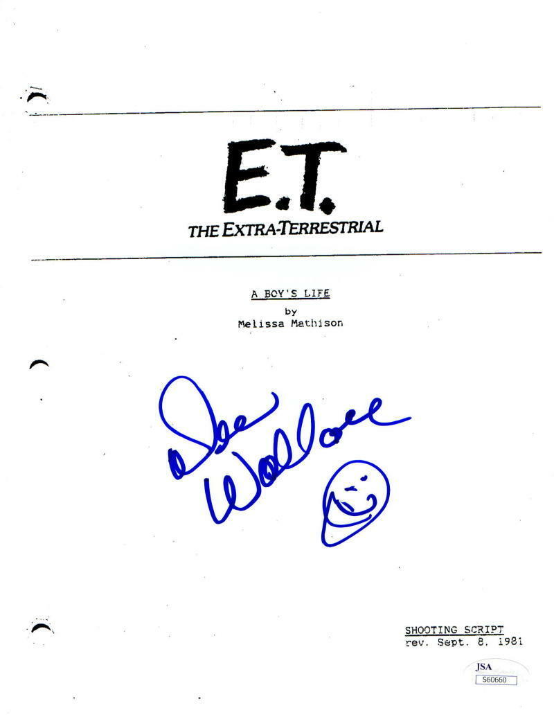 Dee Wallace Authentic Autographed E.T. Script