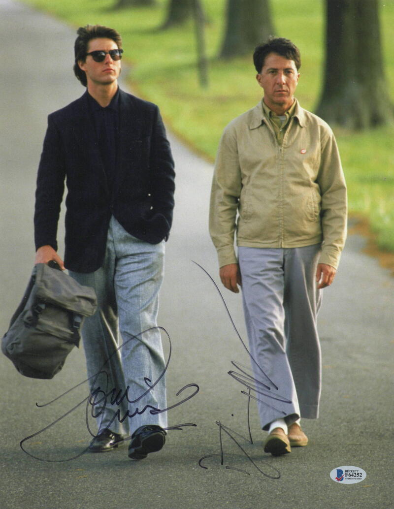 Tom Cruise & Dustin Hoffman Authentic Autographed 11x14 Photo