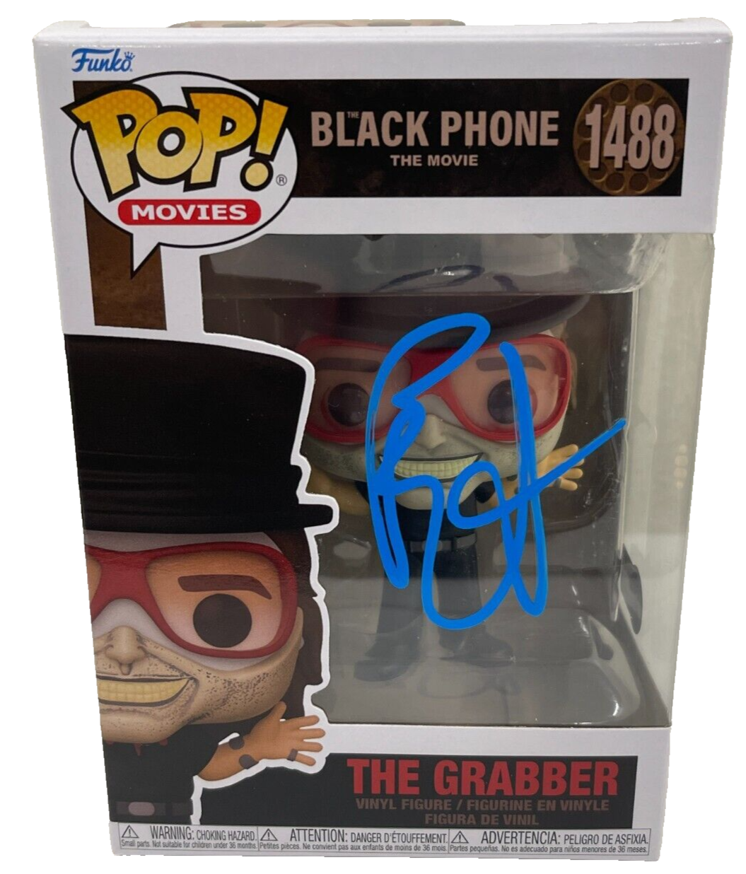 Ethan Hawke Authentic Autographed The Grabber Black Phone the Movie 1488 Funko Pop Figure