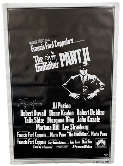 Francis Ford Coppola Authentic Autographed The Godfather Part 2 Full Size Poster