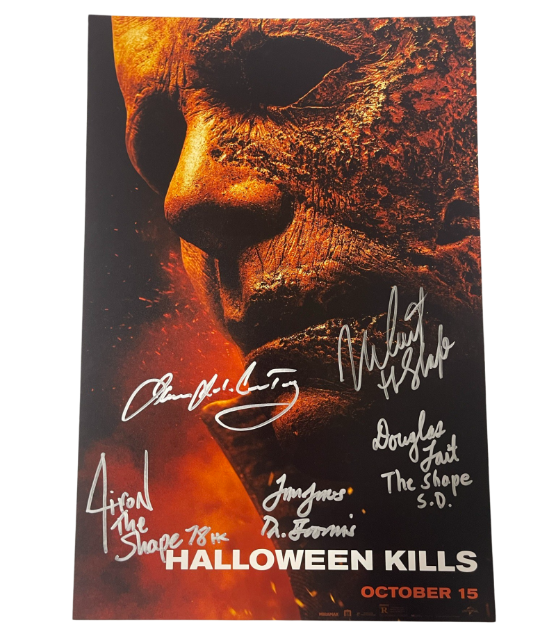 Halloween Kills Cast Authentic Autographed 12x18 Photo Poster