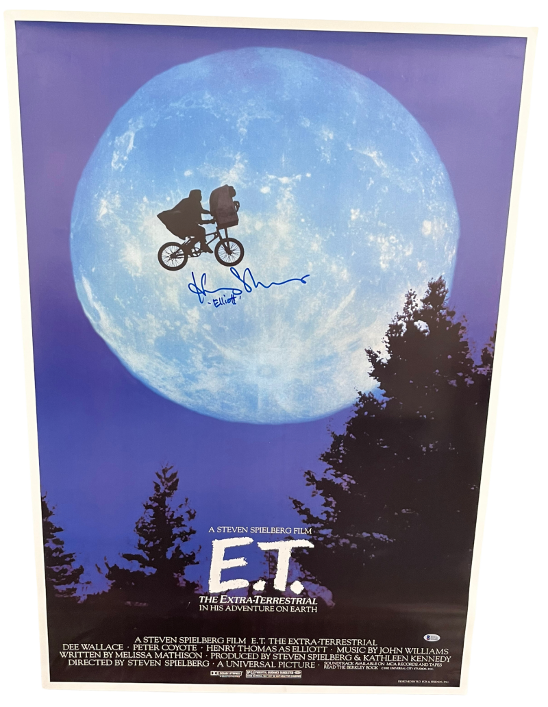 Henry Thomas Authentic Autographed E.T. Full Size Poster