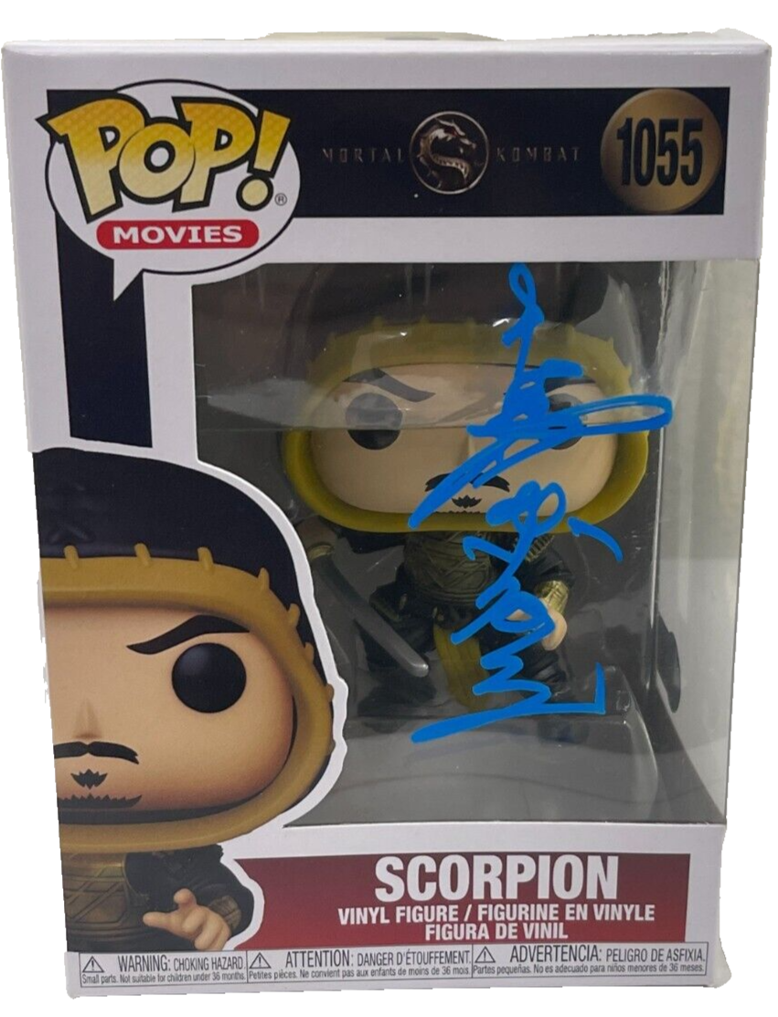 Hiroyuki Sanada Authentic Autographed Scorpion Mortal Kombat 1055 Funko Pop Figure