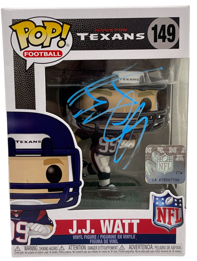 J.J. Watt Authentic Autographed Houston Texas 149 Funko Pop Figure