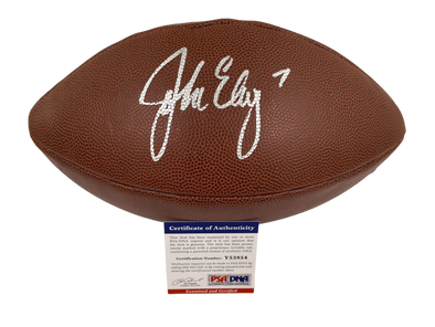 John Elway Authentic Autographed NFL Football