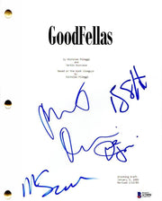 Martin Scorsese, Robert De Niro, Ray Liotta & Joe Pesci Authentic Autographed Goodfellas Script