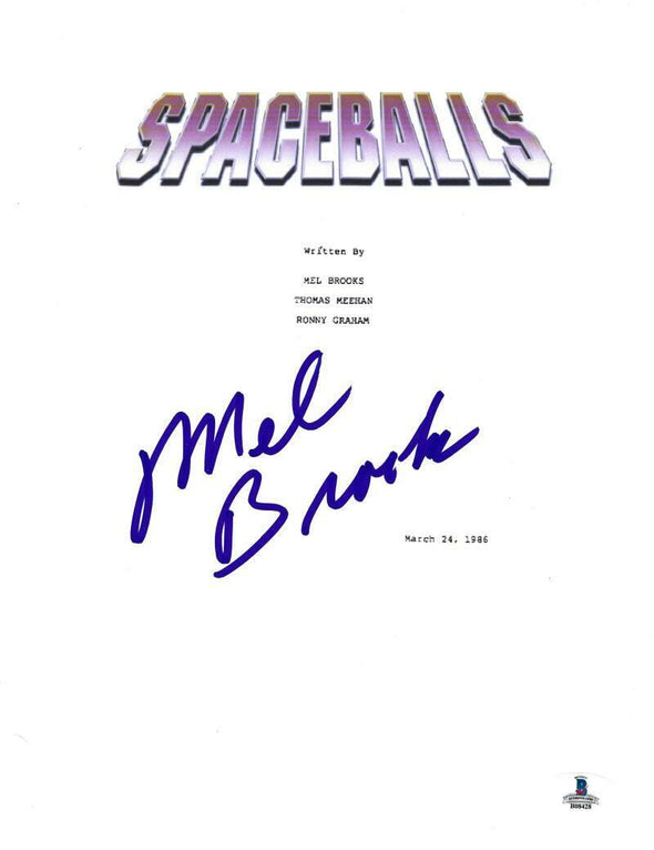 Mel Brooks Authentic Autographed Spaceballs Script