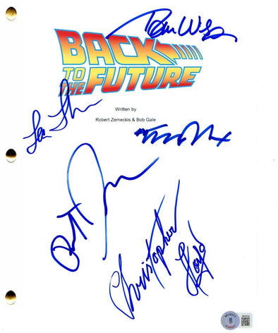 Back to the Future Cast Authentic Autographed Back to the Future Script