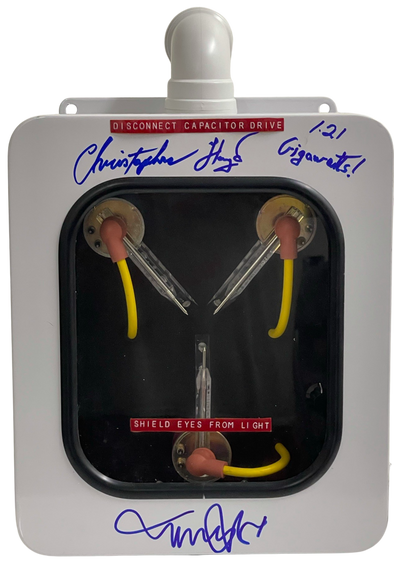 Michael J Fox & Christopher Lloyd Authentic Autographed Flux Capacitor