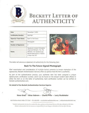 Michael J Fox & Christopher Lloyd Authentic Autographed 11x14 Photo