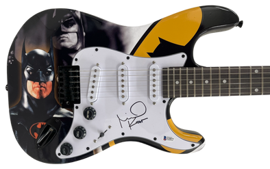Michael Keaton Authentic Autographed Full Size Custom Guitar