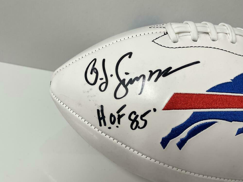 OJ Simpson Authentic Autographed Buffalo Bills Logo Football – Prime Time  Signatures