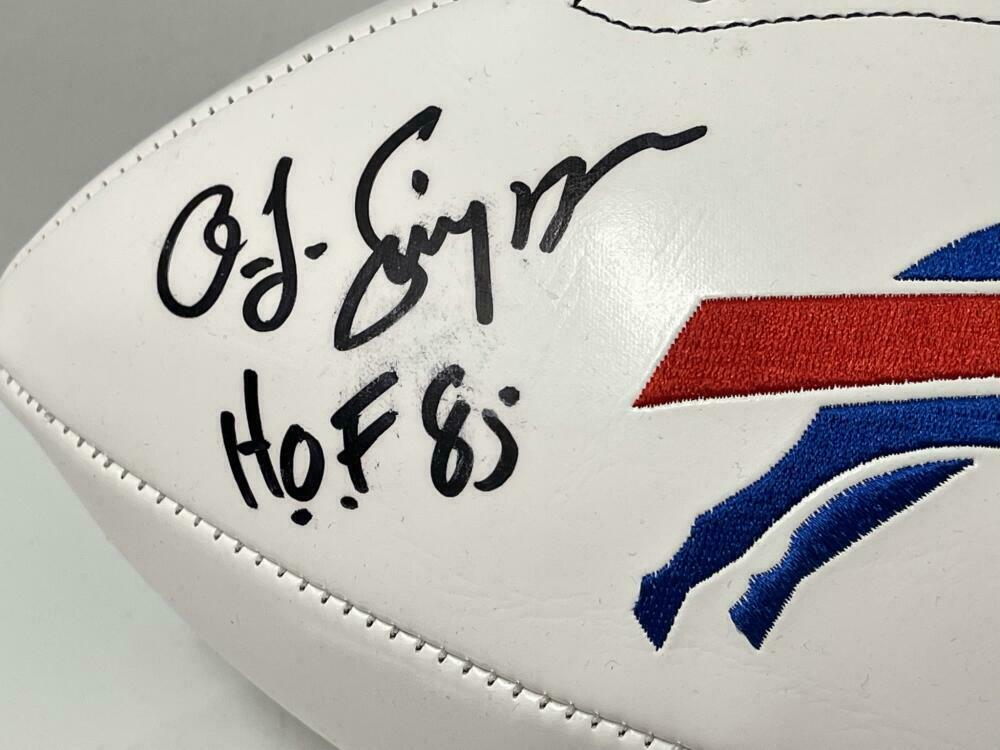 OJ Simpson Authentic Autographed Buffalo Bills Logo Football – Prime Time  Signatures