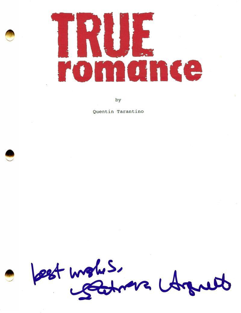 Patricia Arquette Authentic Autographed True Romance Script