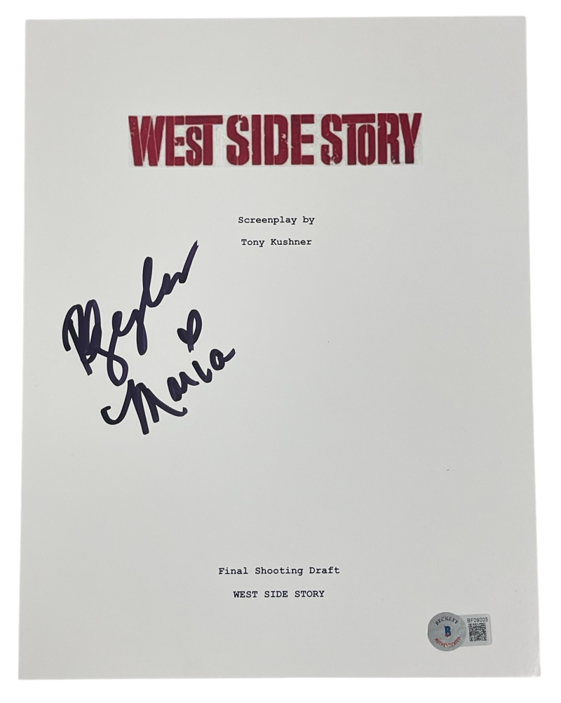 Rachel Zegler Authentic Autographed West Side Story Script