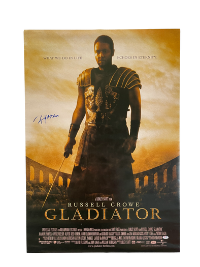 Russell Crowe Authentic Autographed Gladiator Full Size Poster