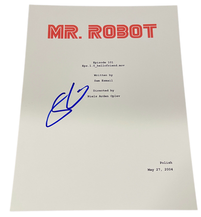 Sam Esmail Authentic Autographed Mr. Robot Script
