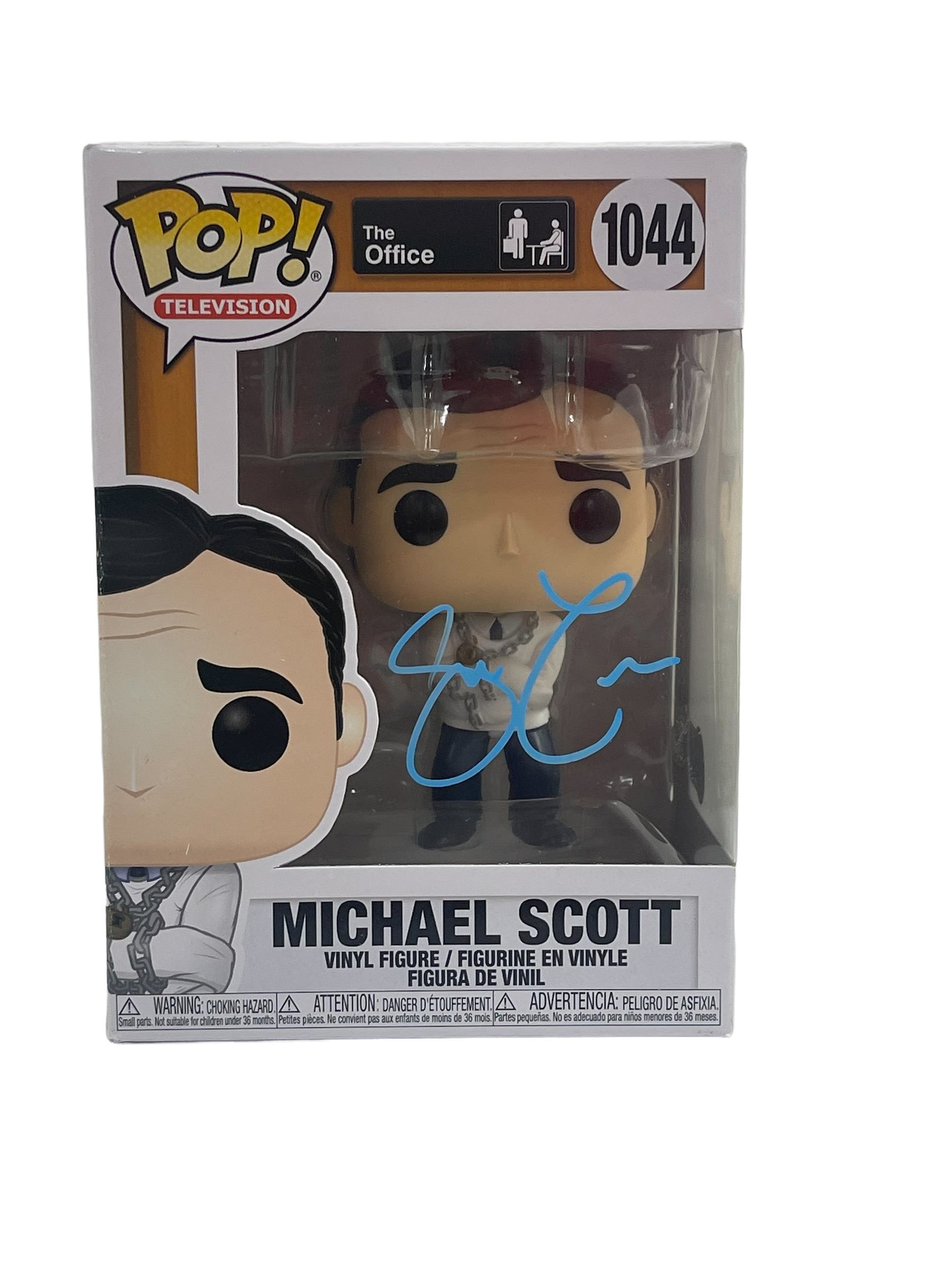 Steve Carrell Authentic Autographed Michael Scott The Office 1044 Funko Pop  Figure