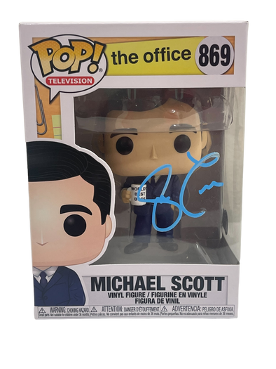 Steve Carrell Authentic Autographed Michael Scott The Office 869 Funko Pop Figure