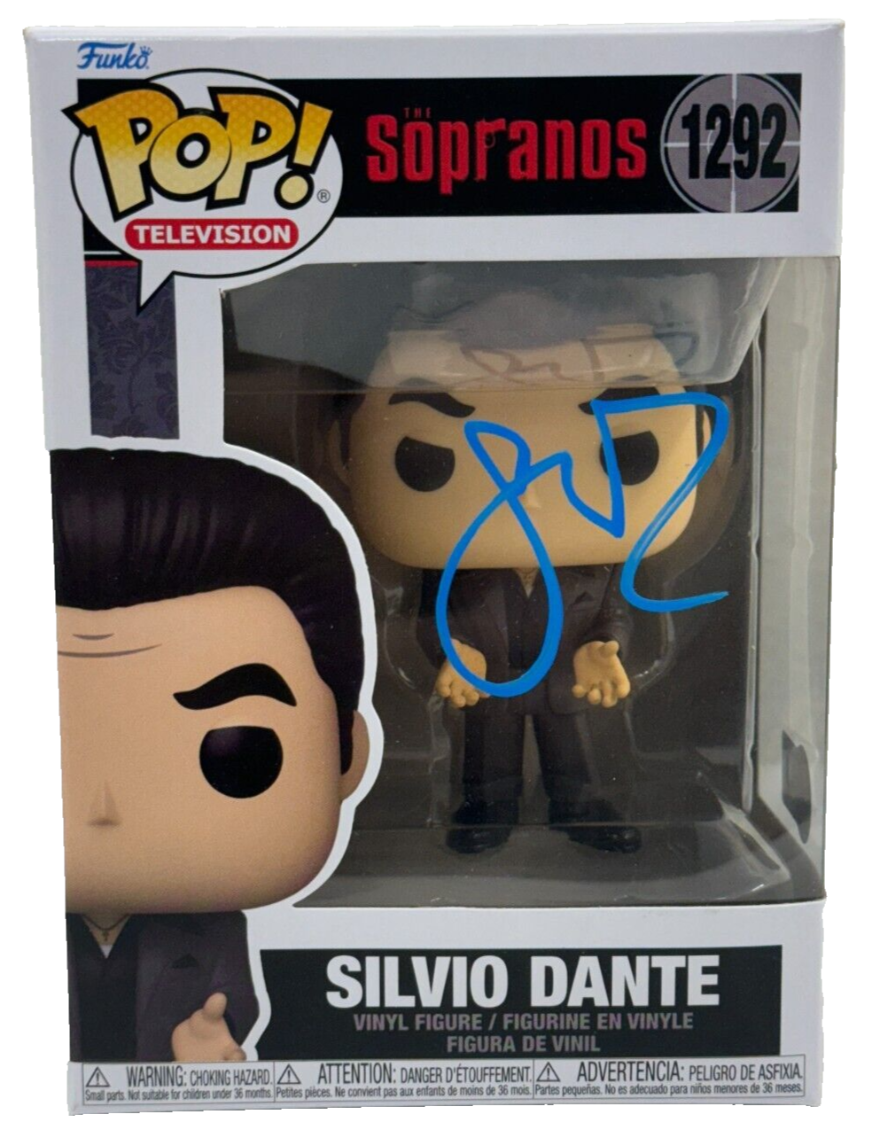 Steven Van Zandt Authentic Autographed Silvio Dante Sopranos 1292 Funko Pop Figure