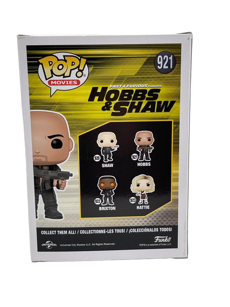 The Rock Dwayne Johnson Authentic Autographed Hobbs Fast & Furious Hobbs & Shaw 921 Funko Pop Figure