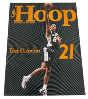 Tim Duncan Authentic Autographed Hoop Magazine