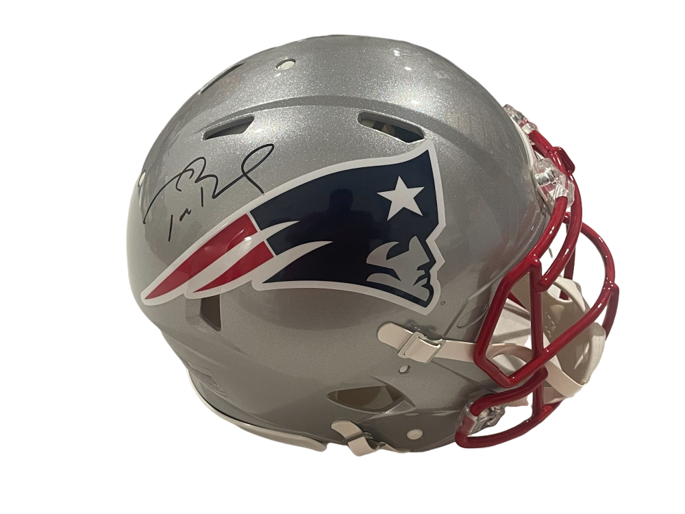 Autographed Tom Brady NFL Helmets, Autographed Helmets, Tom Brady