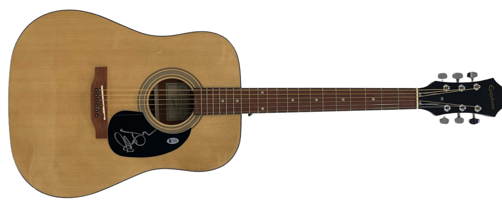 Adam Duritz of Counting Crows Signed Guitar Beckett COA - Detail View