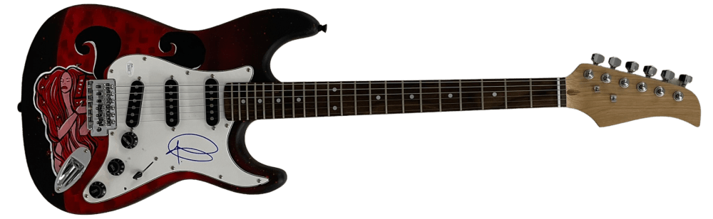 Adam Levine Authentic Autographed Full Size Electric Guitar - Custom Hand Painted by a Professional Artist