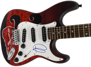 Adam Levine Signed Guitar from The Voice Certified Authentic - Detail View