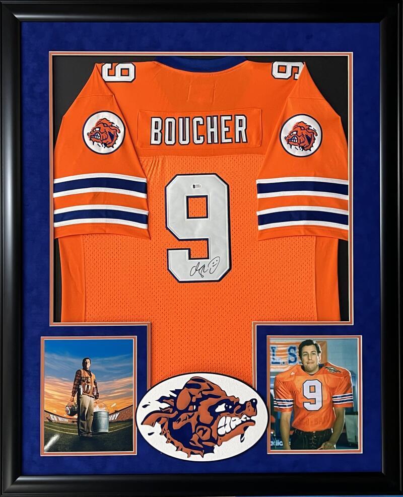 Adam Sandler Authentic Autographed Replica Jersey with Custom Frame