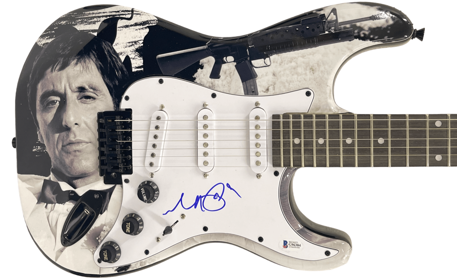 Al Pacino Authentic Autographed Full Size Custom Electric Guitar