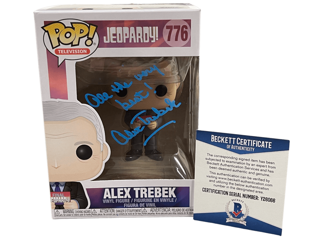 Alex Trebek Authentic Autographed Jeopardy! 776 Funko Pop Figure #3